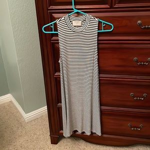 Striped black and white dress size small